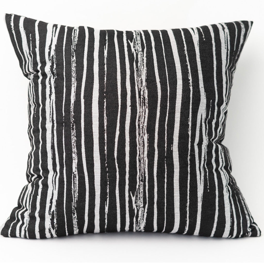 Black Bark Indoor Outdoor Pillow Cover