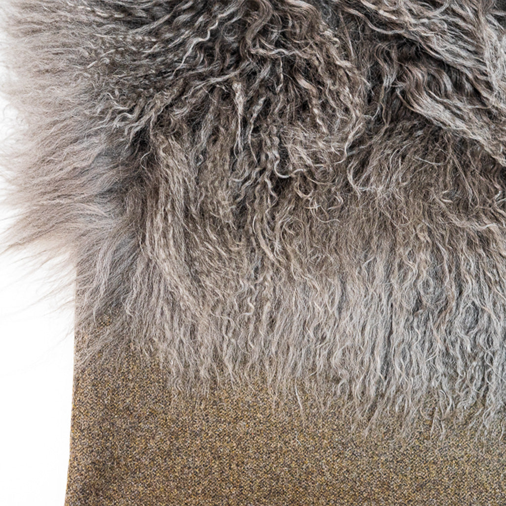 Close up of Shearling Pillow Cover