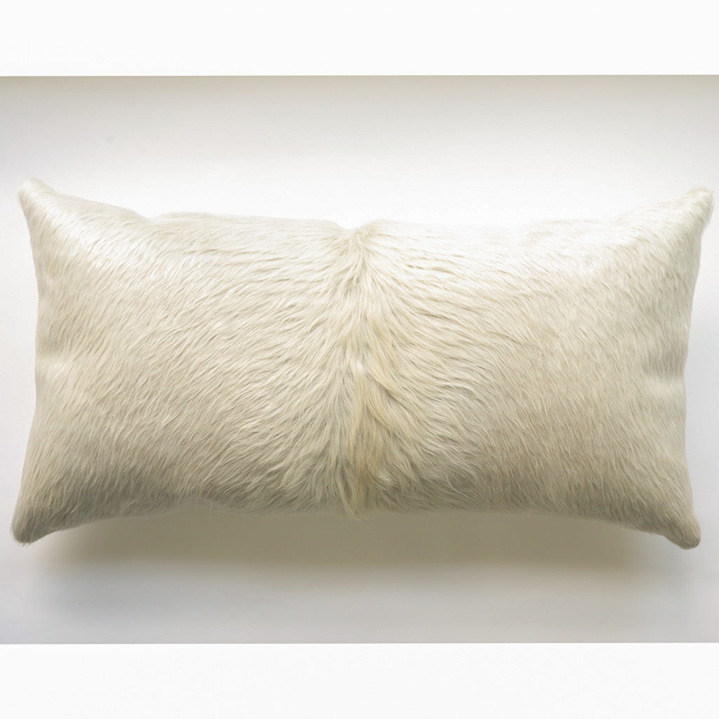 Gray Reclaimed Hair-on-Hide Large Lumbar Pillow