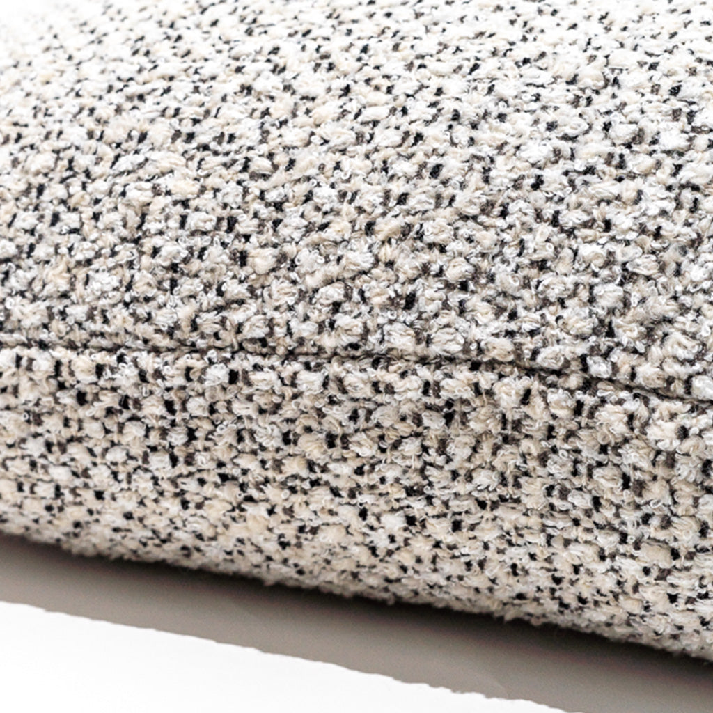 'Noir et Blanc' Boucle Pillow Cover