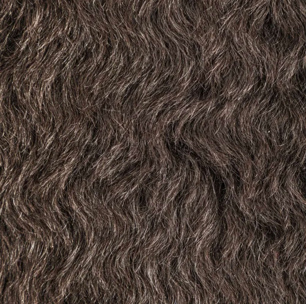 Chocolate Mohair Fur Pillow Cover