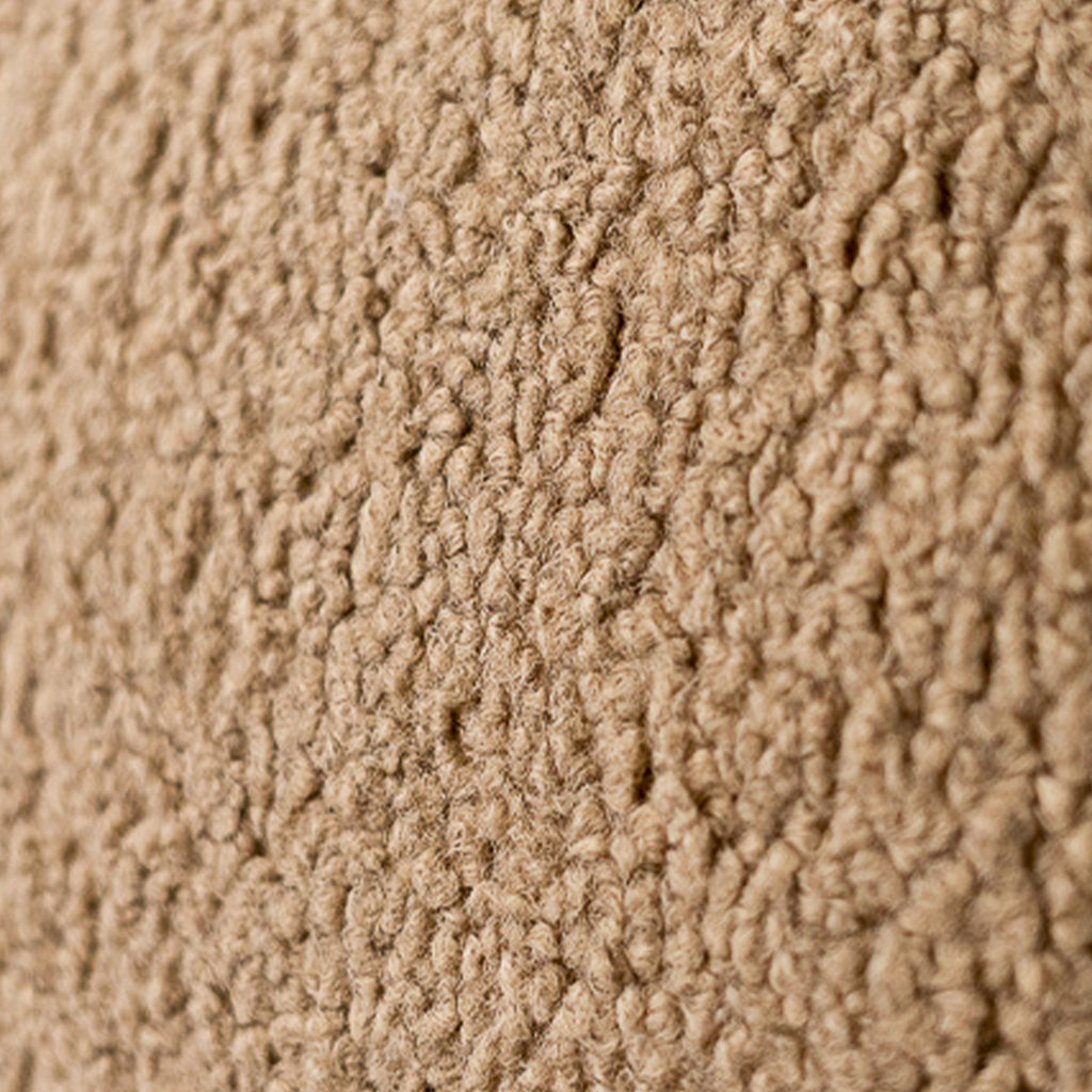 Beige Textured Boucle Pillow