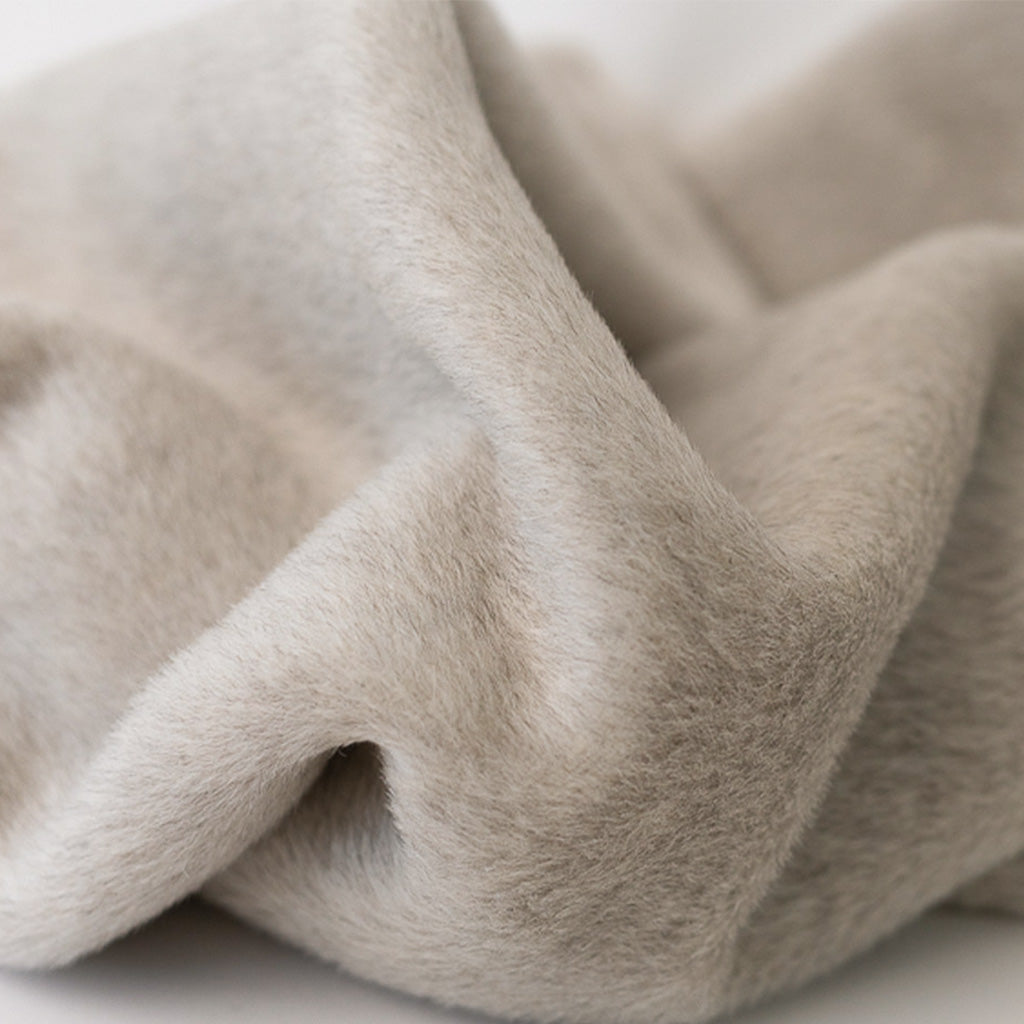 'Gray Fog' LLama Wool Pillow Cover