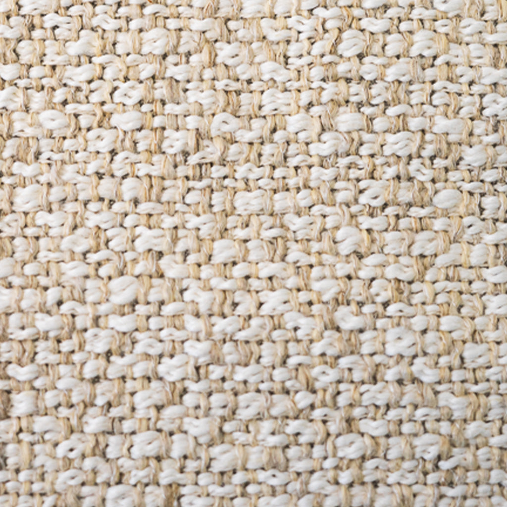 Cream and Beige Nubby Linen Pillow
