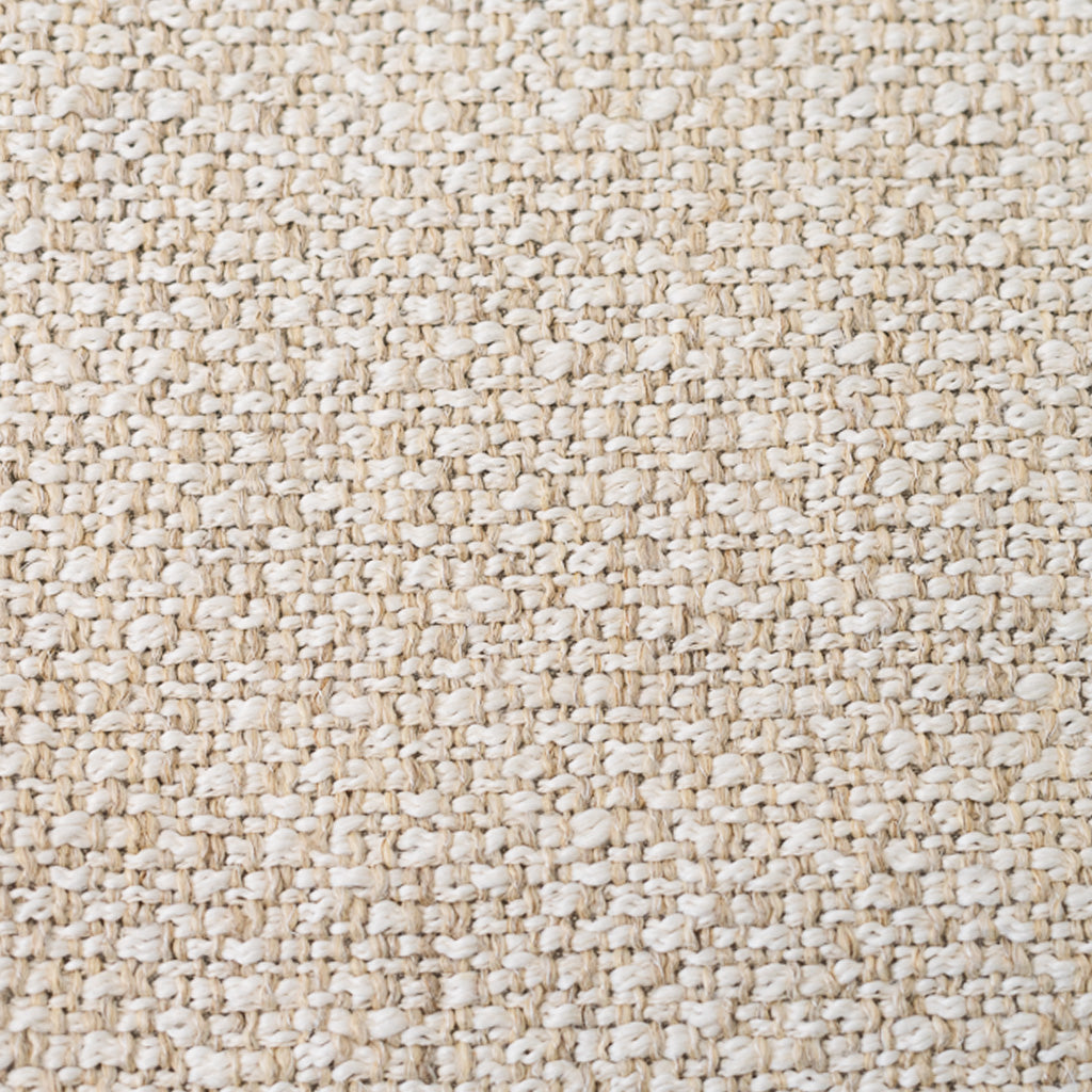 Cream and Beige Nubby Linen Pillow Cover