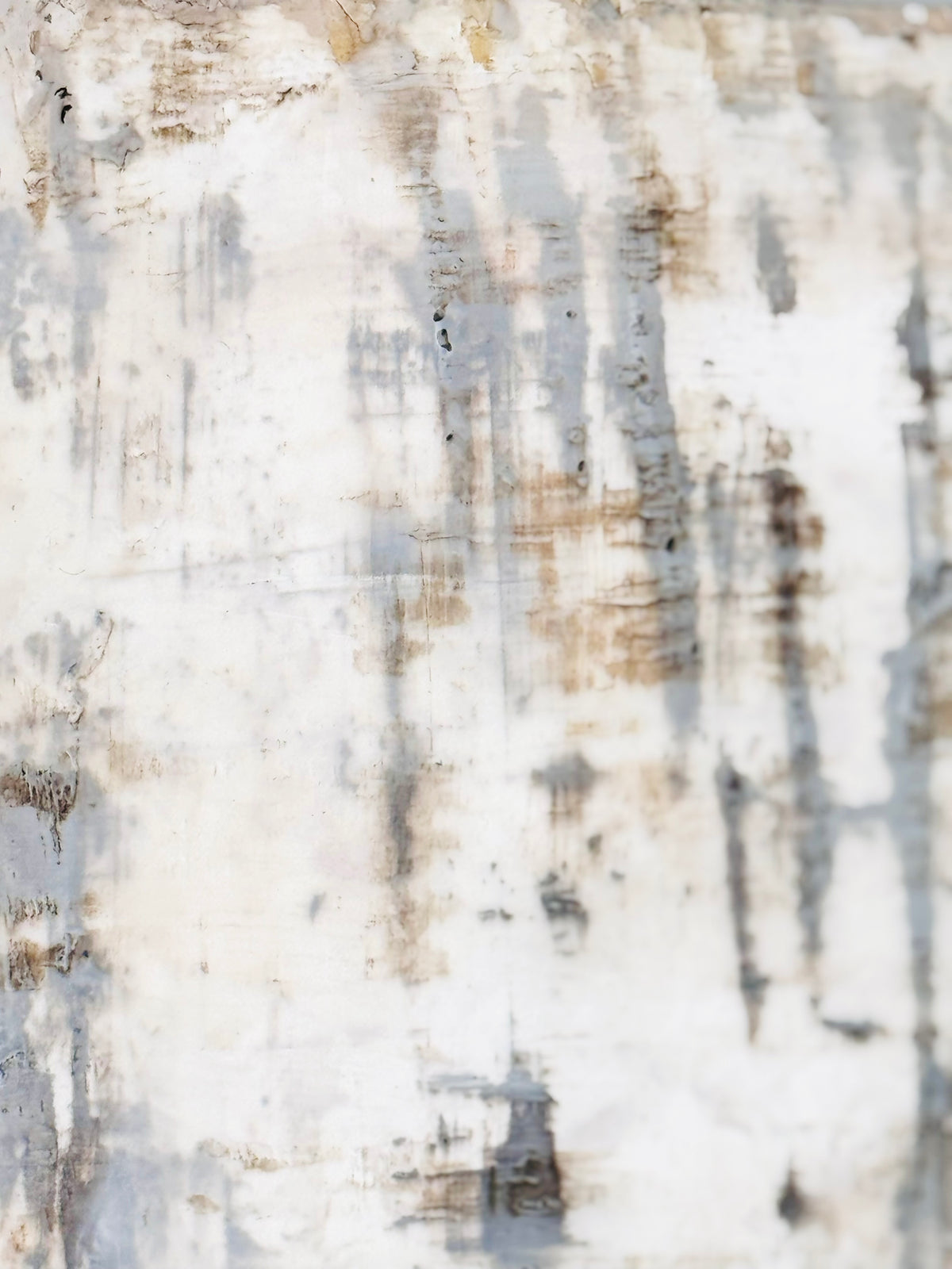 Encaustic painting detail, vertical marks in warm neutral tones, ADALÉI Studio, Raleigh NC
