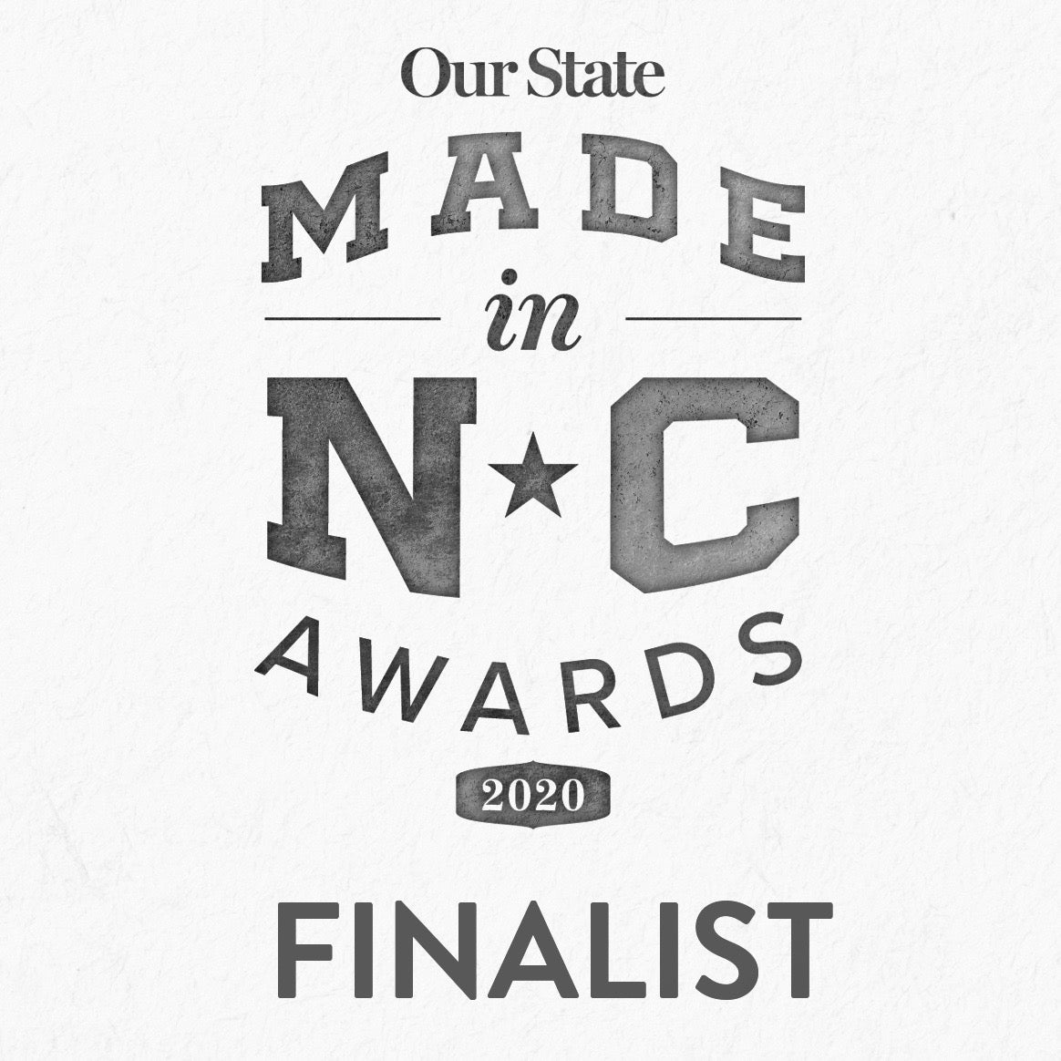Our State Made in NC Awards 2020 Finalist badge 