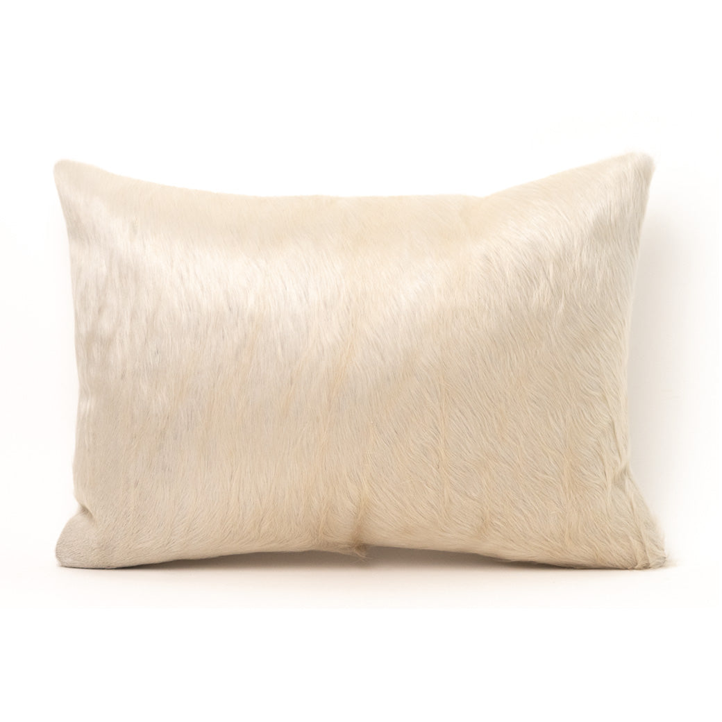 Blondie Hair on Hide Pillow