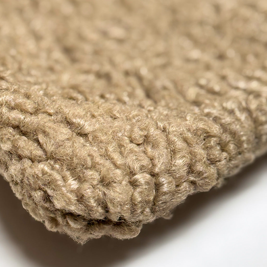 Beige Textured Boucle Pillow