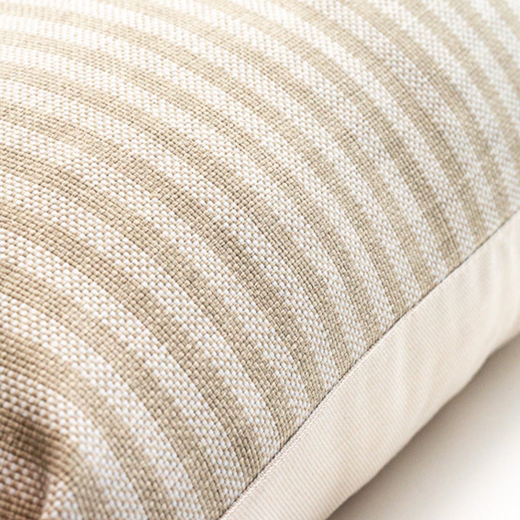 Beige Stripe Outdoor Stripe Pillow