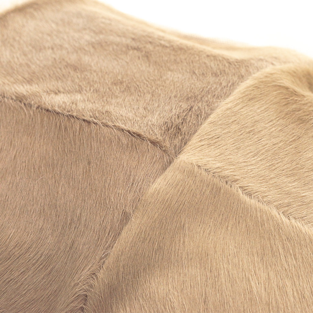 Brown Quilt Reclaimed Hair-on-Hide Large Lumbar