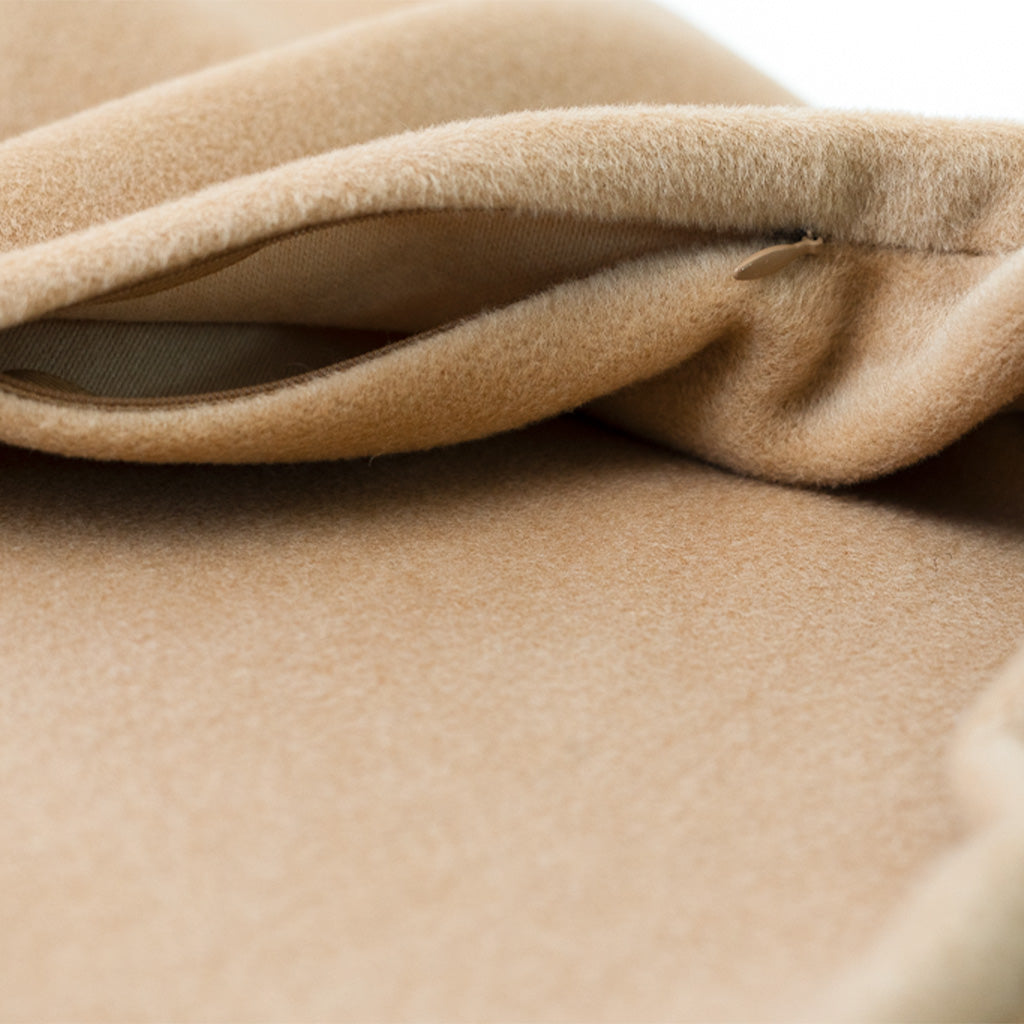 Camel Cashmere Wool Pillow Cover