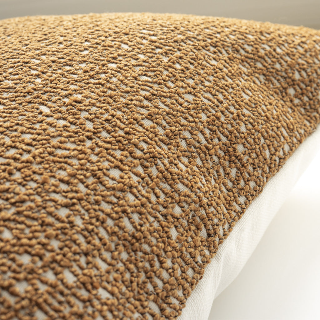 Caramel Chain Embroidery Pillow