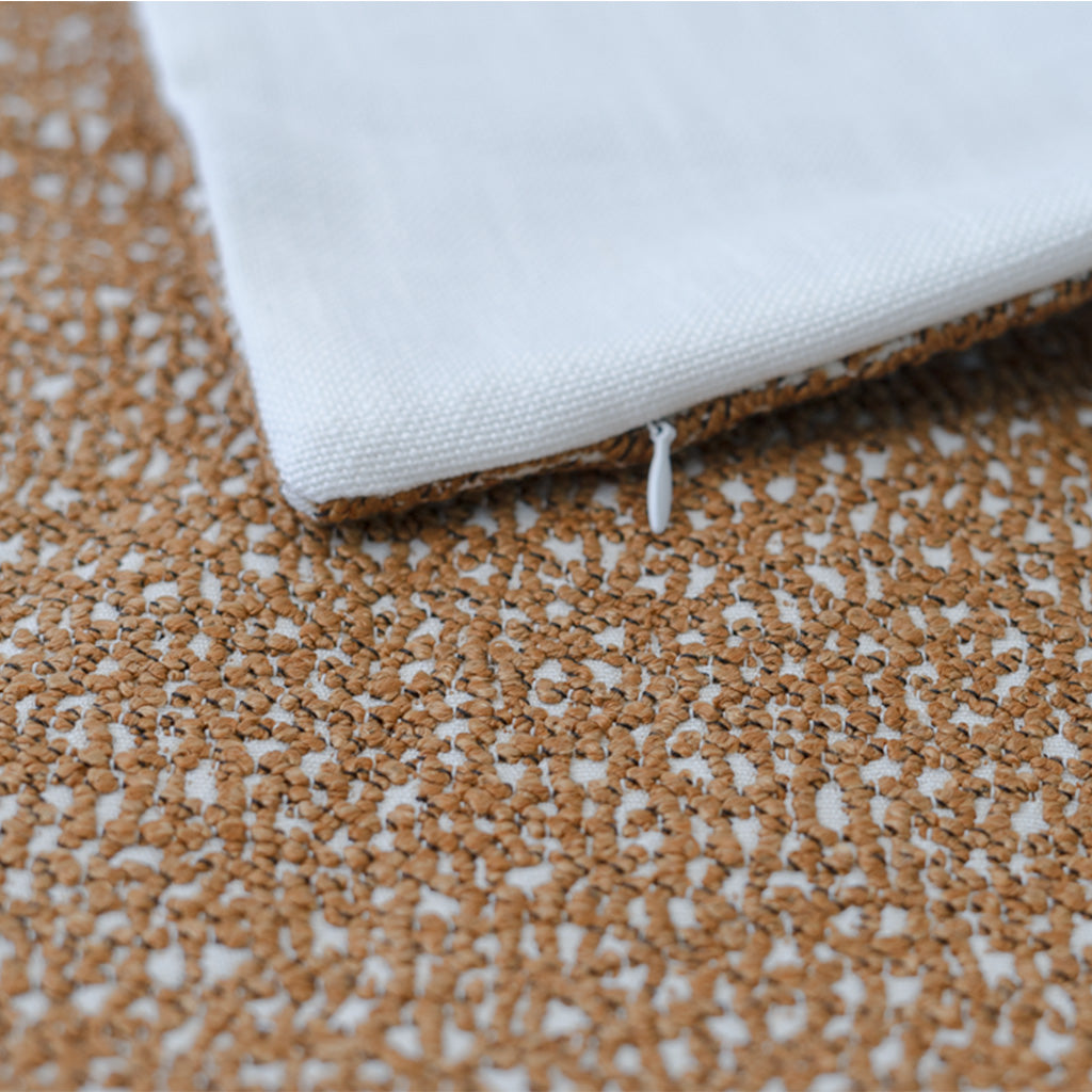 Caramel Embroidery Indoor Outdoor Pillow Cover