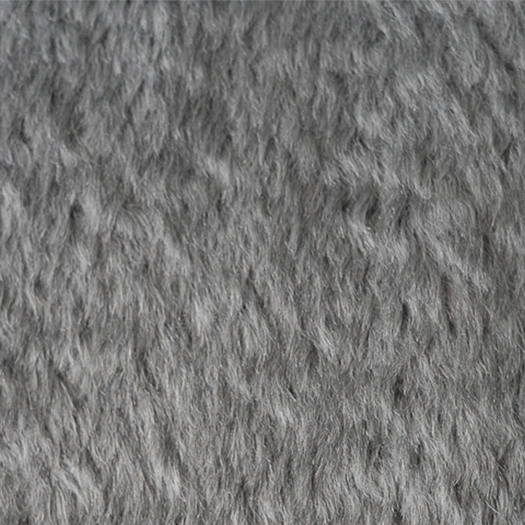 Charcoal Mohair Fur Pillow