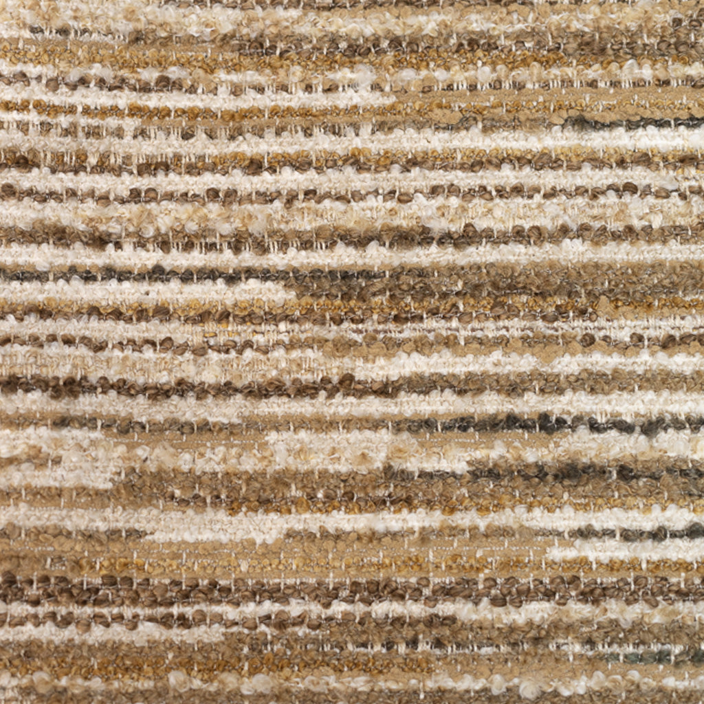 Fabric close up of Earth Lines for ADALEI pillow cover, colors brown, golds, cream. 