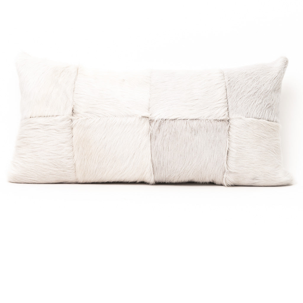 Light Gray Quilt Small Lumbar