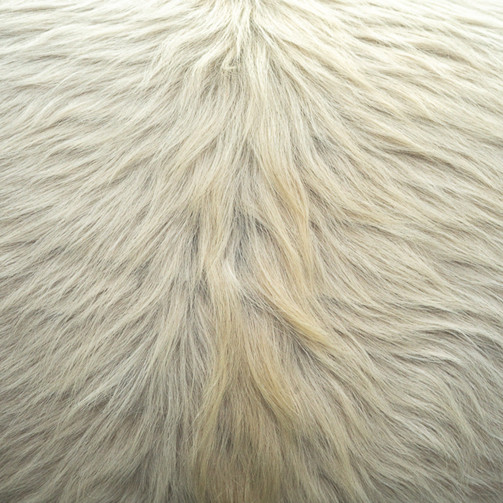 Gray Reclaimed Hair-on-Hide Large Lumbar Pillow