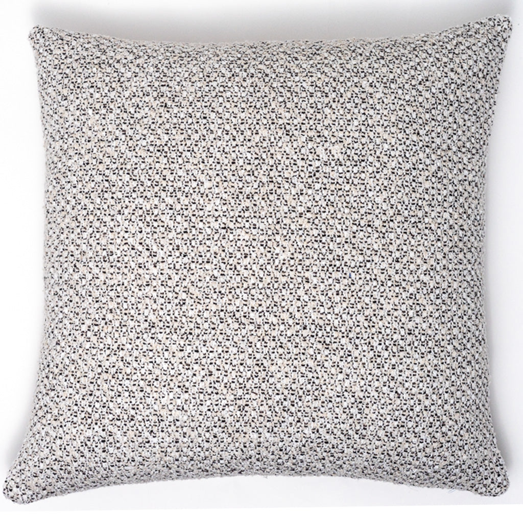 'Noir et Blanc' Boucle Pillow Cover