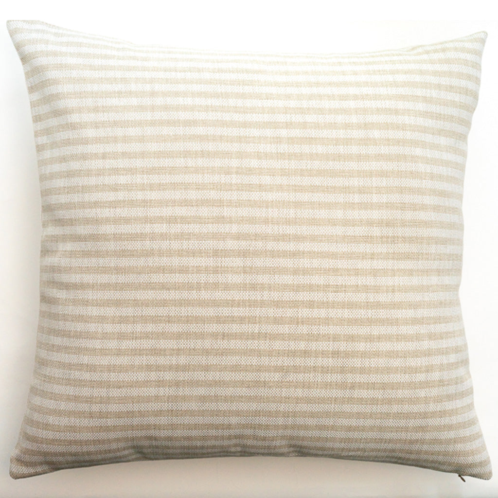 Beige Stripe Outdoor Stripe Pillow