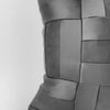Black and white video of a quilted pillow.