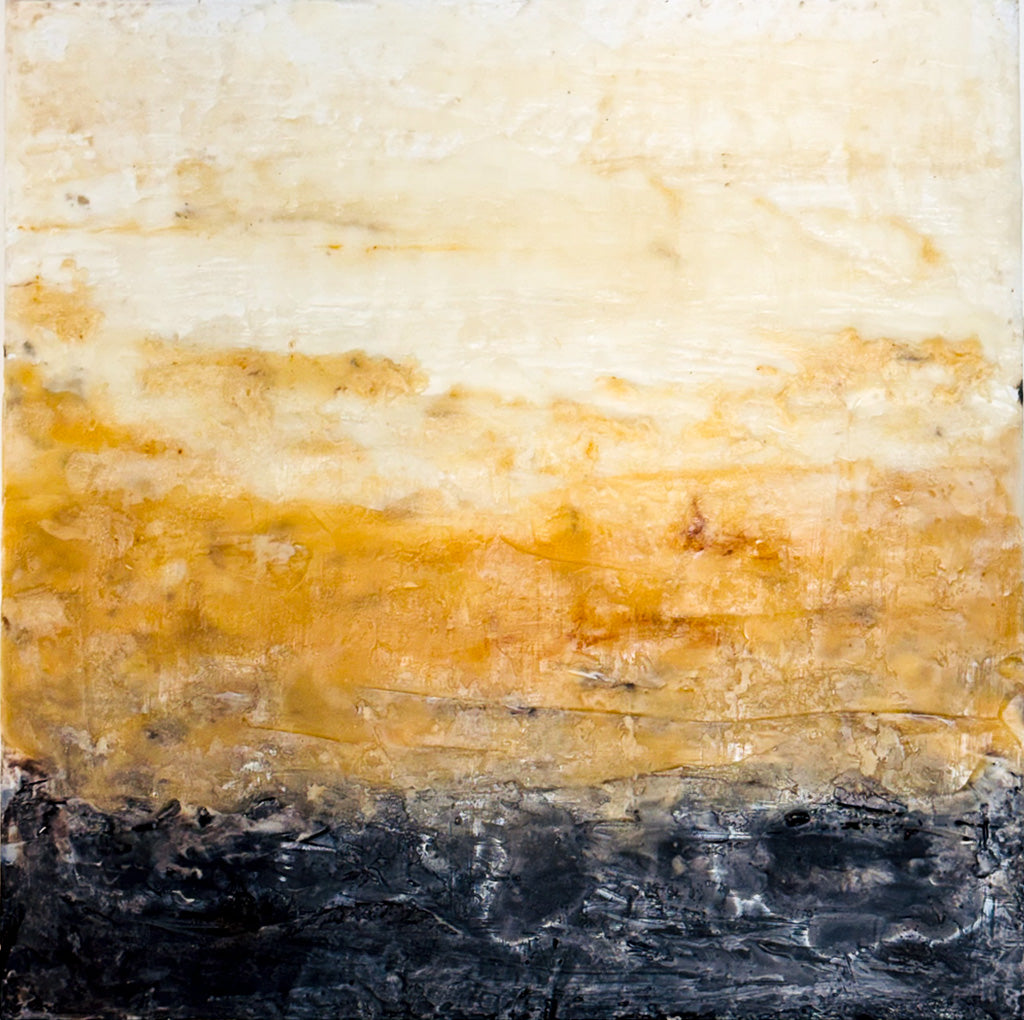 "Soul of Sunset" Encaustic Art by ADALEI