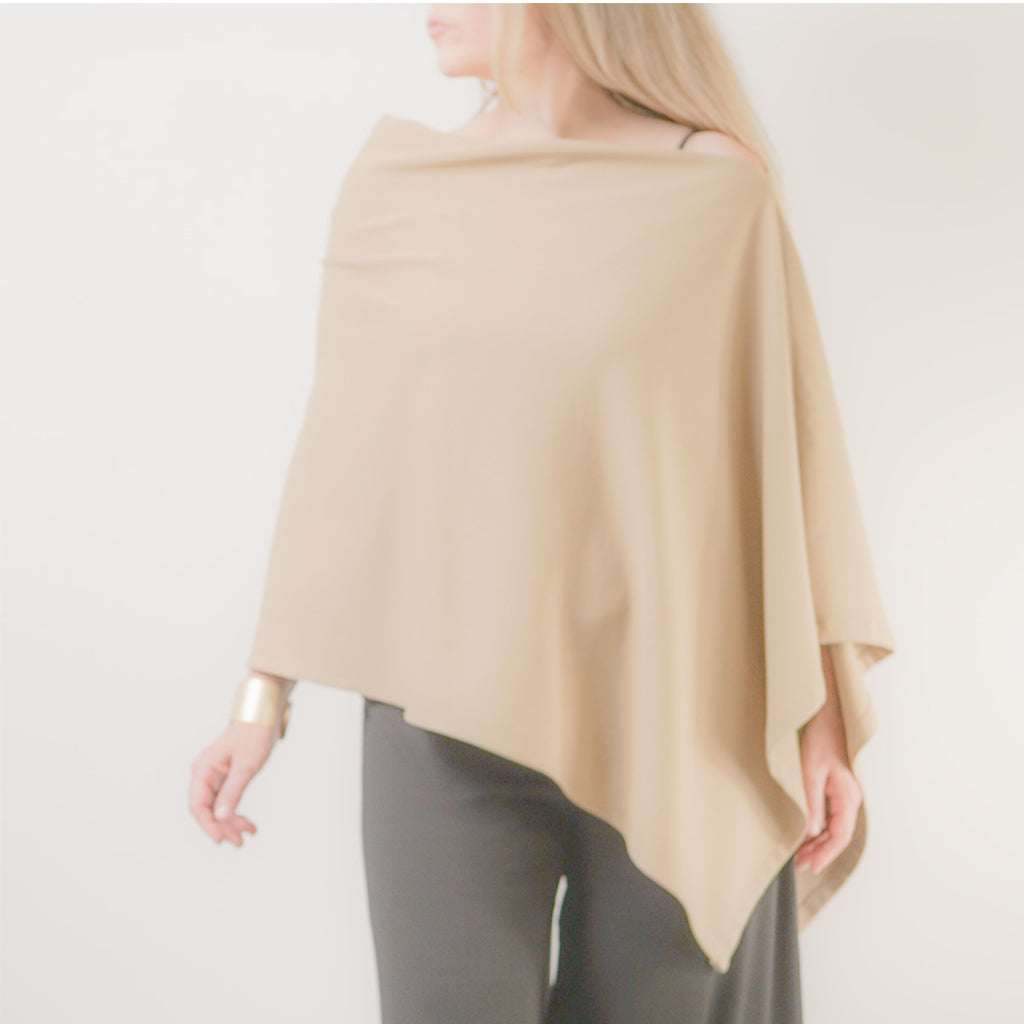 Margeaux Camel Tailored Poncho