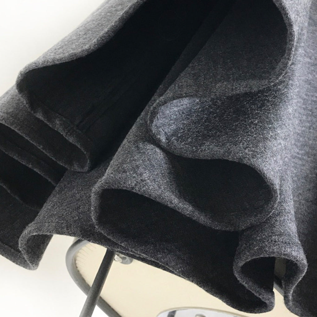 Detail of gray poncho